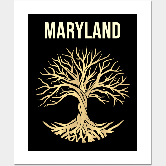 Tree Of Life City Maryland Wall Art by flaskoverhand